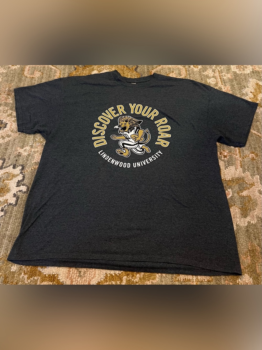 Lindenwood Lions University Shirt Men’s Size 2XL Color Grey